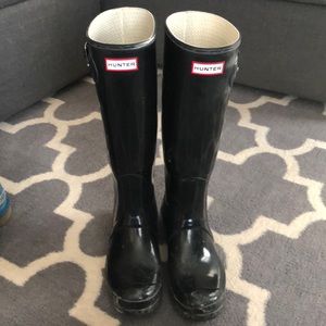Tall Black Hunter Boots
